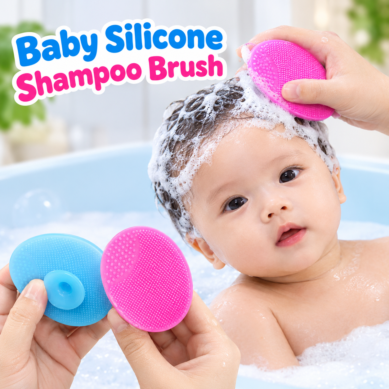 Baby Silicone Shampoo Brush
